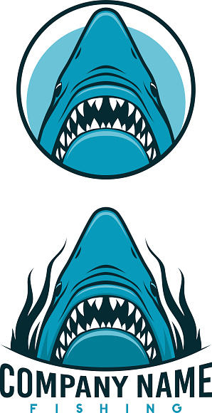Angry shark emblems