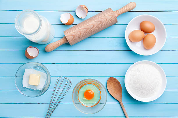 istock Baking & cooking concept, variety of ingredients and utensils 540826942