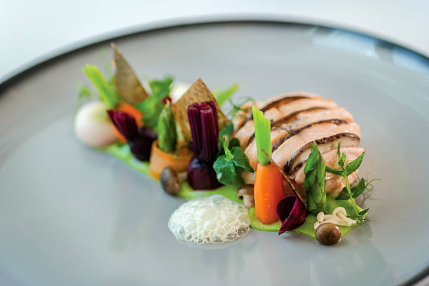 Steam Salmon Fillet with shitake mushrooms