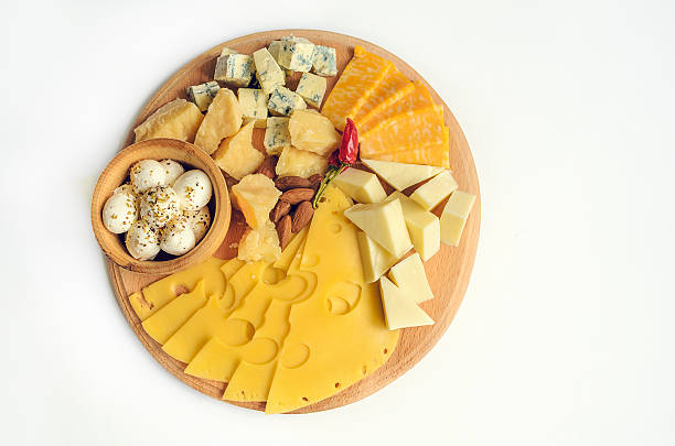 istock Tasty appetizer. Plate of Cheese. 540827594