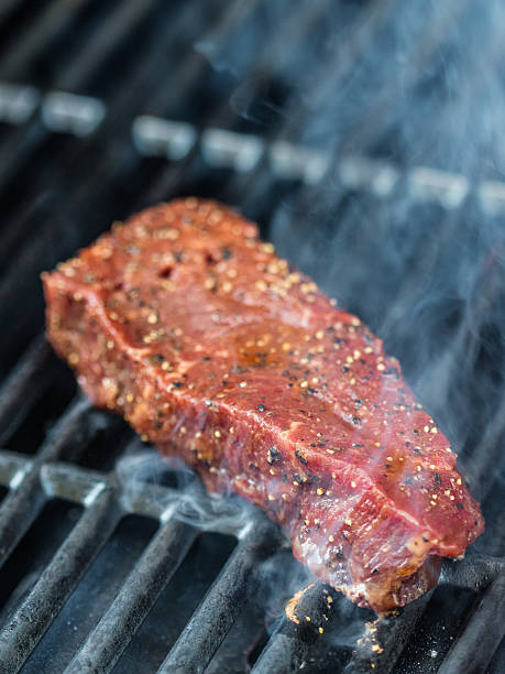 istock Raw sirloin steak on the bbq 540827798