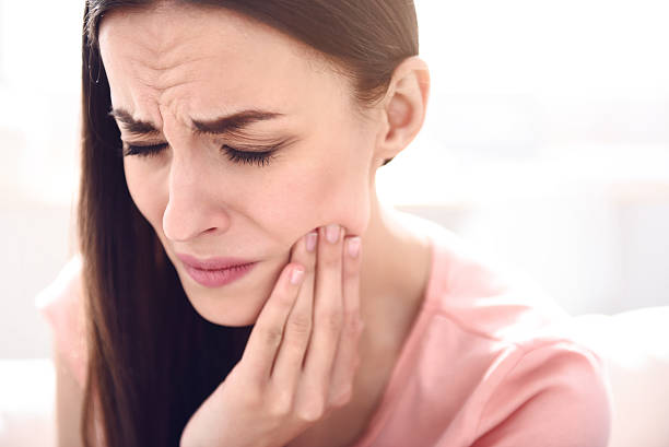 istock Sick woman having a toothache 540829782