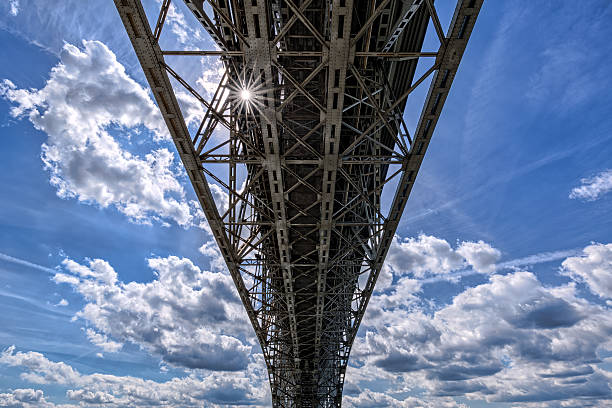 istock Construction of the steel bridge in Plock 540830784