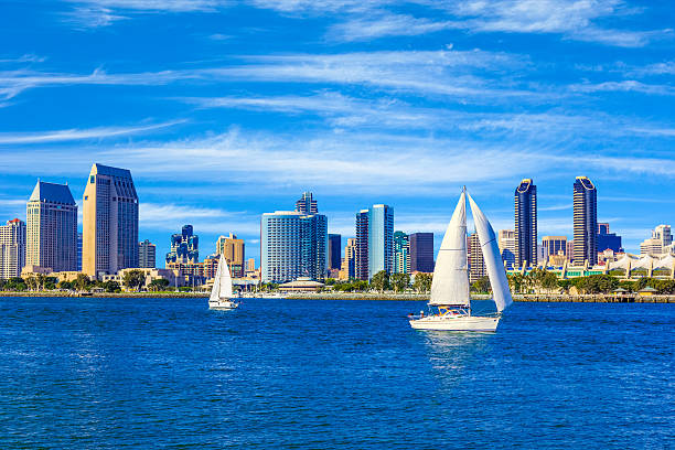 istock Skyscrapers of San Diego Skyline, waterfront, and harbor, CA(P) 540832534