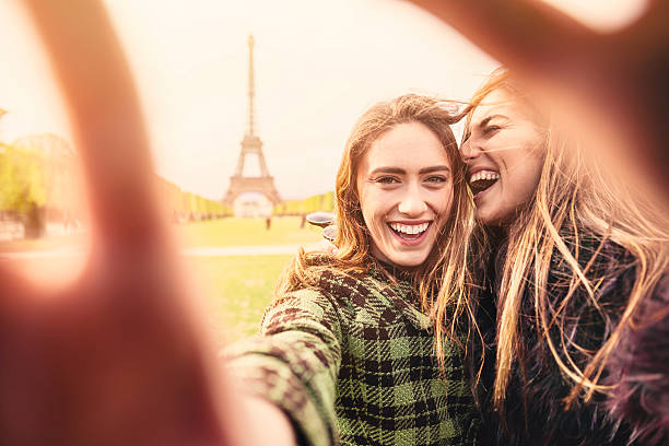 istock Friend Selfie in Paris 540832562