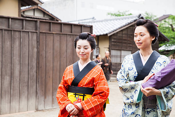 istock The  back of Japanese beauty in Edo perioud. 540833340