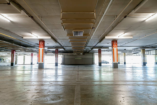 istock Parking garag interior, industrial building 540835406