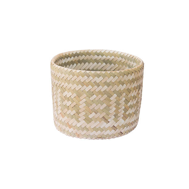 istock Wicker rice or Kratip or sticky rice isolated on white 540838006