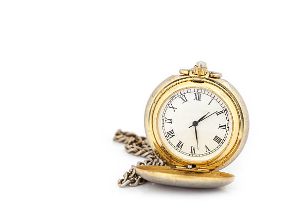 istock old pocket watch on white background. 540839290