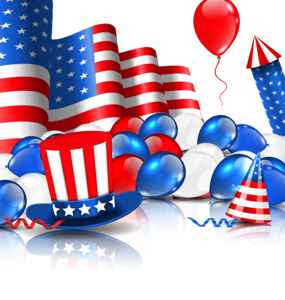 istock Cute Wallpaper in National American Colors 540839310