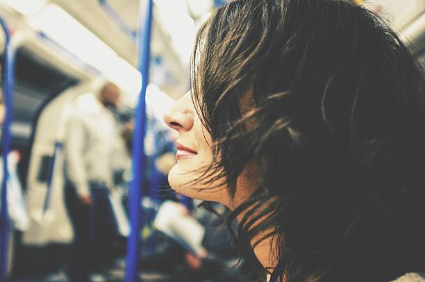istock Woman on the tube 540839758
