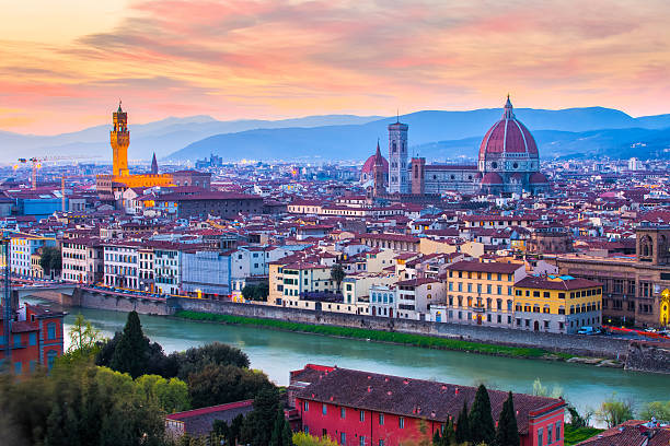 istock Florence skyline at night in Italy 540840786