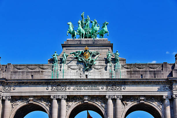 istock Arc de Triomphe in Cinquantenaire park (Jubelpark), Brussels (Bruxelles), Belgium 540841126