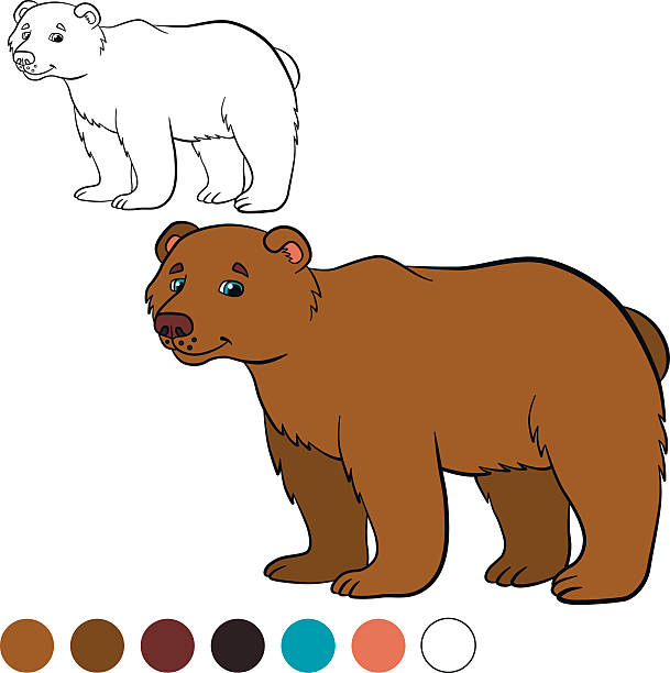 Color Me Bear 1,200+ Teddy Bear Coloring Pages Stock Illustrations, Royalty-Free ...