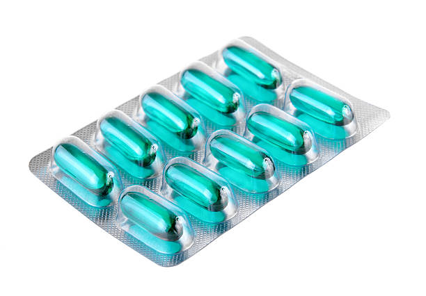 istock Packs of pills isolated on white background 540846688