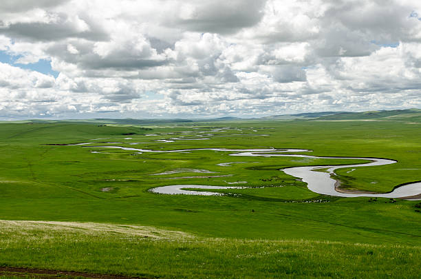 istock Winding river, Hulunbuir, China 540847274