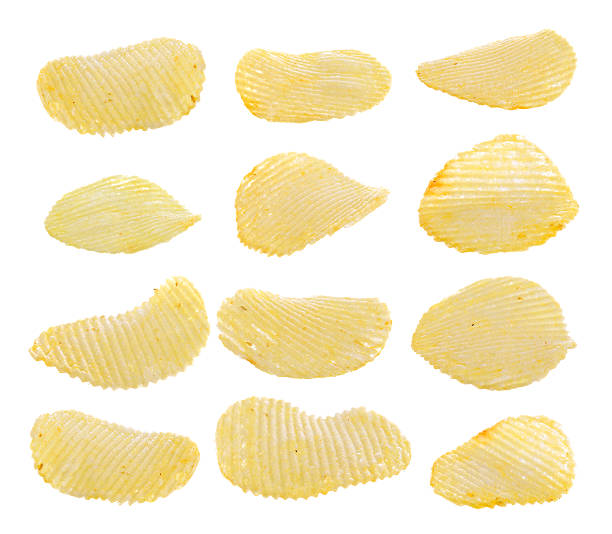 istock set of potato chips isolated on white background 540851250