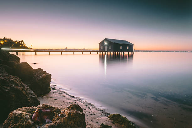 Perth - Australia, City, Boathouse, Western Australia, Swan River