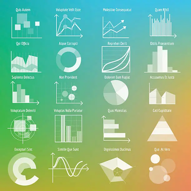 Free graphs business p information and data vector illustrations pack ...