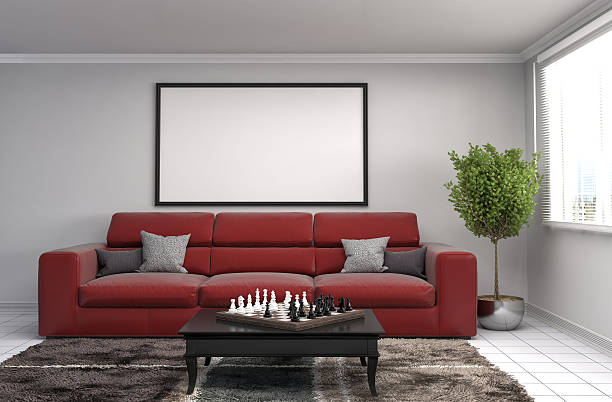 istock mock up poster frame in interior background. 3D Illustration 540855624