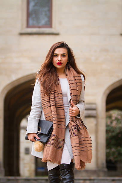 istock Middle Eastern Woman Winter Fashion 540857218