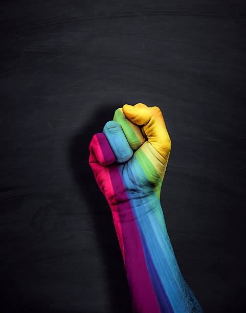 istock fight for toleranz rainbow fist 540857786