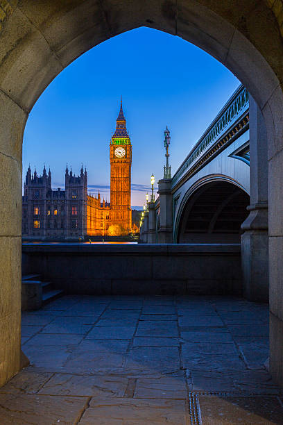 istock Big Ben and Westminster Bridge in London at night, UK 540857928