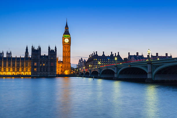 istock Big Ben and Westminster Bridge in London at night, UK 540858148