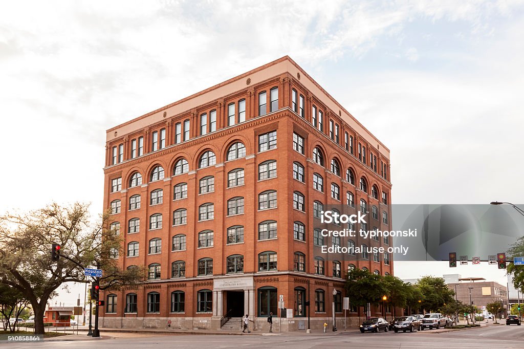 Sixth Floor Museum in Dallas, Texas Dallas, Tx, USA - April 8, 2016: The Sixth Floor Museum at Dealey Plaza. Dallas, Texas, United States Number 6 Stock Photo