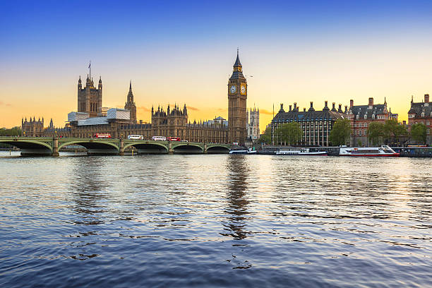 istock Big Ben and Westminster Bridge in London at sunset, UK 540859156