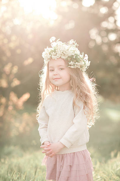 istock Smiling kid girl posing outdoors 540861466