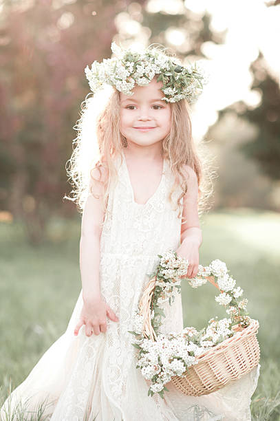 istock Smiling baby girl in meadow 540862016