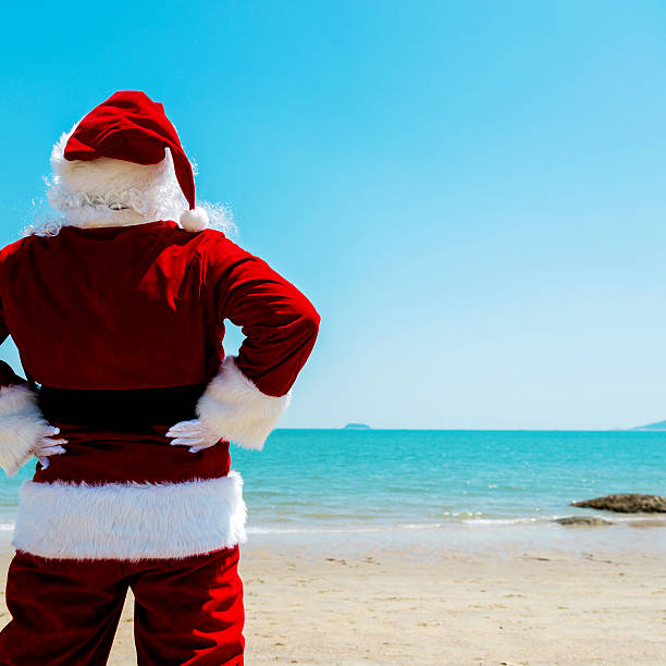 istock Santa claus on vacation 540862302