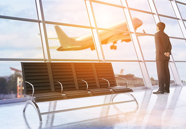 istock Businessman in airport 540862602