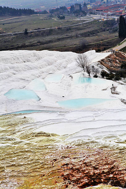 istock Natural pools and limestone terraces at ancient Hierapolis, Pamukkale, Turkey 540863174