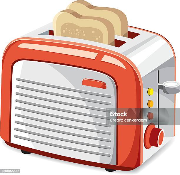 Cool Toaster Stock Illustration - Download Image Now - Cut Out, Household  Equipment, Illustration - iStock