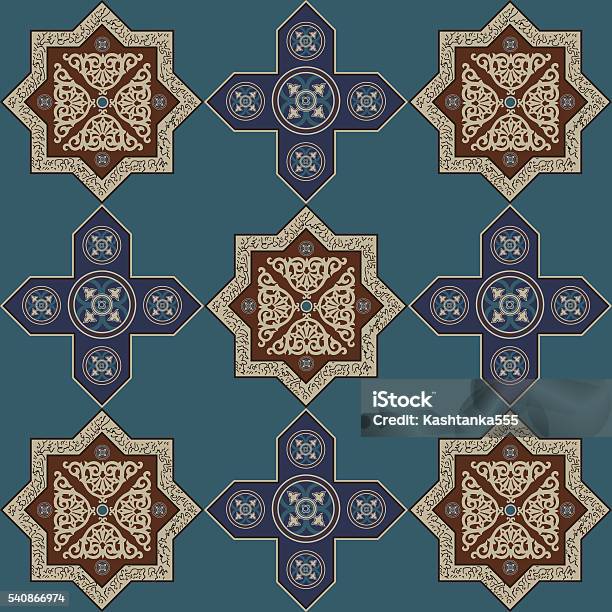Simple Iran Pattern Iranian Pattern 15 Stock Illustration - Download Image Now - Abstract ...