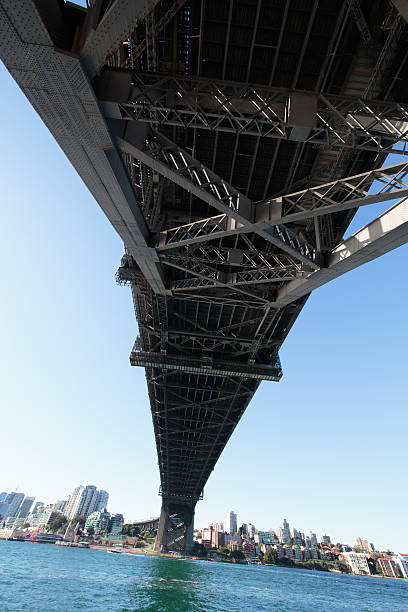 シドニーのハーバーブリッジ - sydney harbor bridge sydney opera house vertical australia ストックフォトと画像