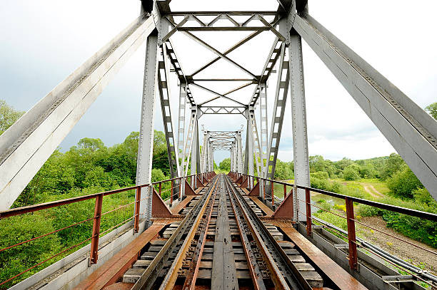 istock Railway bridge, railway abuts the stormy sky, image 4. 540960968