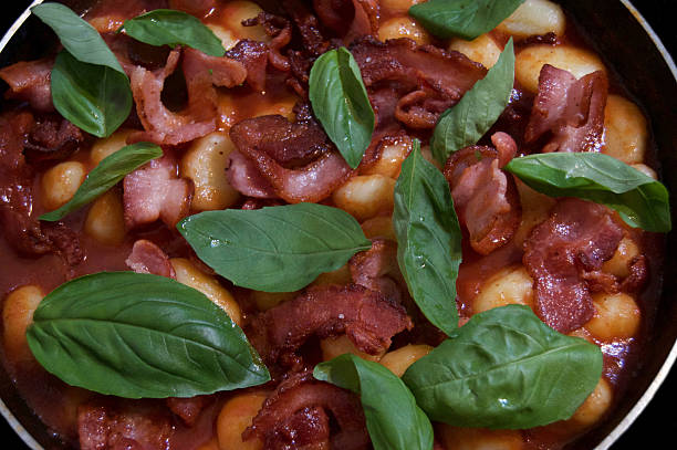 Bacon and Basil Pasta