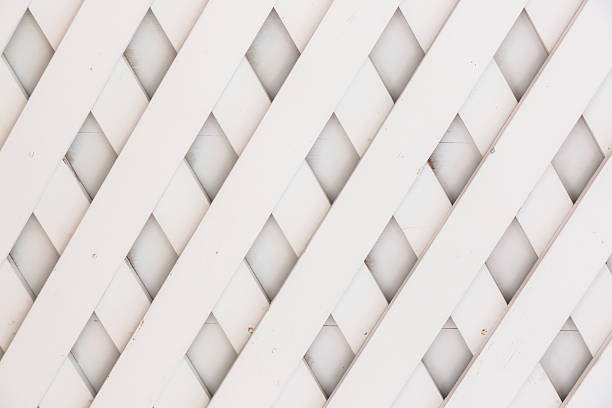 istock Wooden fence lattice pattern. 540961676