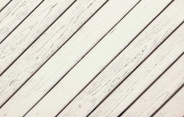 istock Old white background of wooden planks 540962316