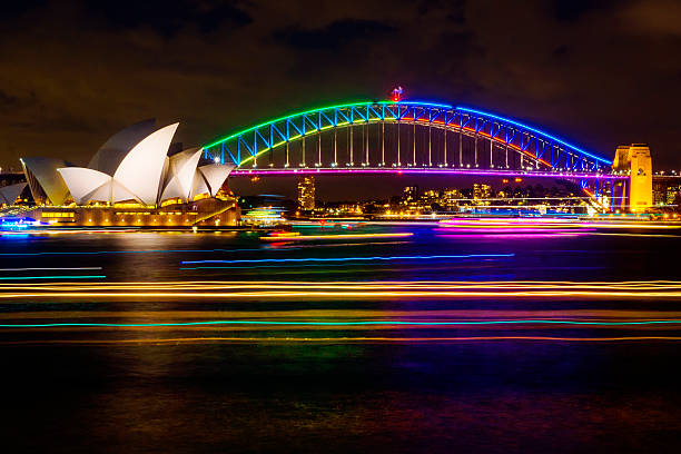 vivaci sydney 2016 - sydney opera house sydney australia opera house bridge foto e immagini stock