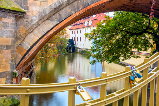 Prague, Certovka river, the famous landmark, Czech, Europe