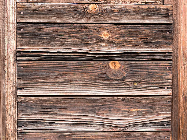 istock Old wooden background. Horizontal boards. Dark braun colour. 540965212