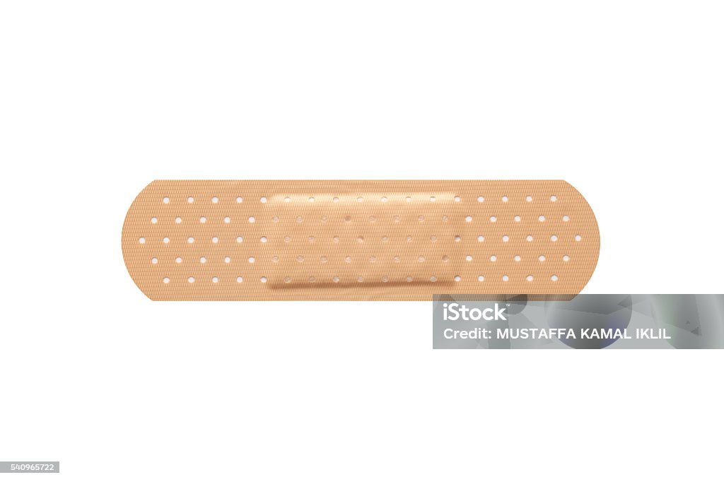 Adhesive bandage plaster Adhesive bandage plaster on white background. Adhesive Bandage Stock Photo