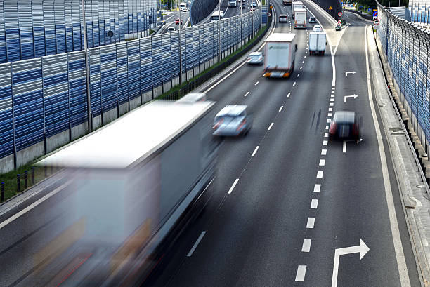 istock Six lane controlled-access highway in Poland 540967316