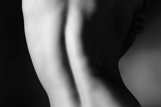 istock Beautiful and naked female back view 540969946
