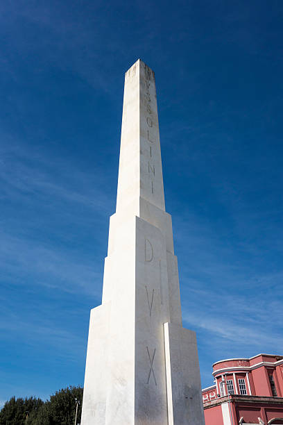 Mussolini Dux Obelisk Foro Italico stock photo