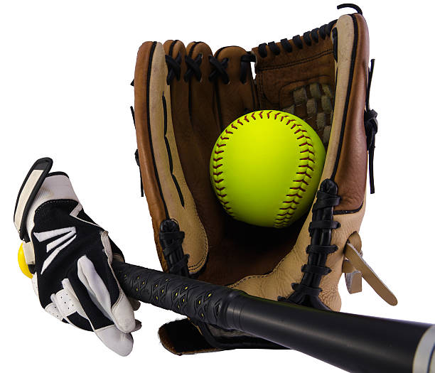 istock Gloves, ball and bat 540974318
